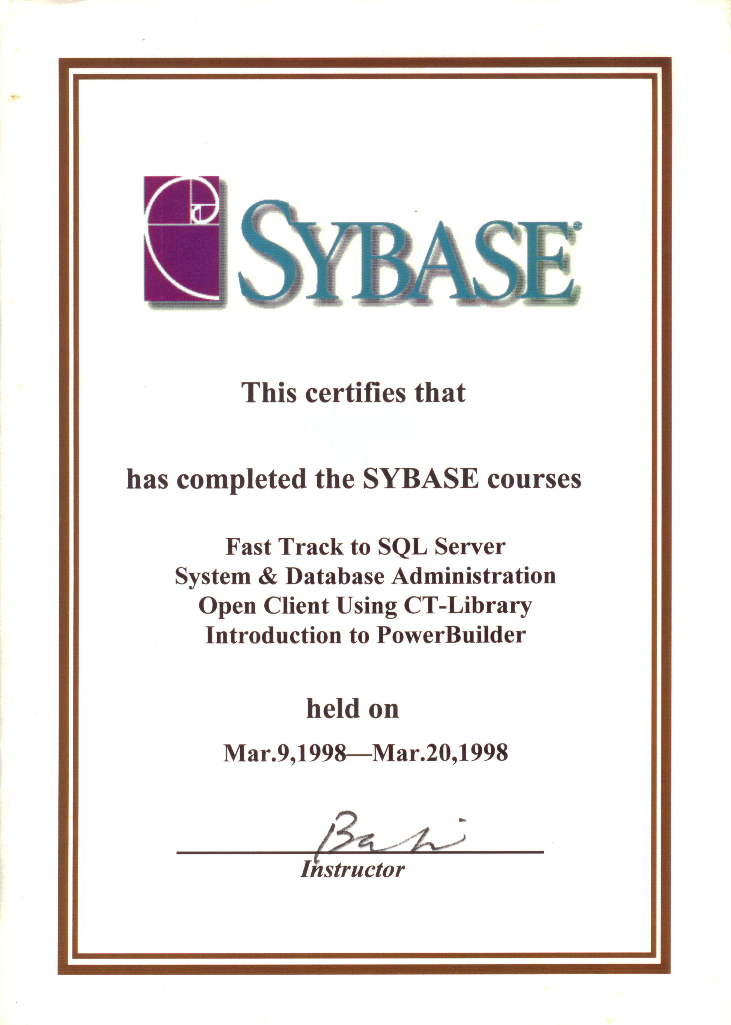 Sybase System